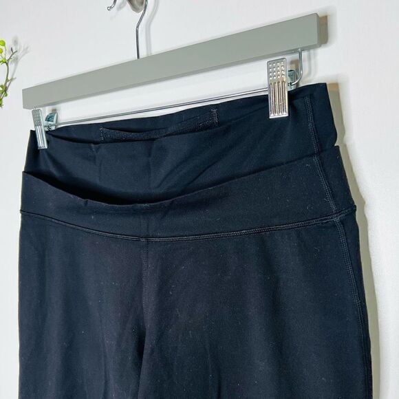 Lululemon Black Crop Angle Hem Double Waist Band Athletic Pants - Picture 11 of 11